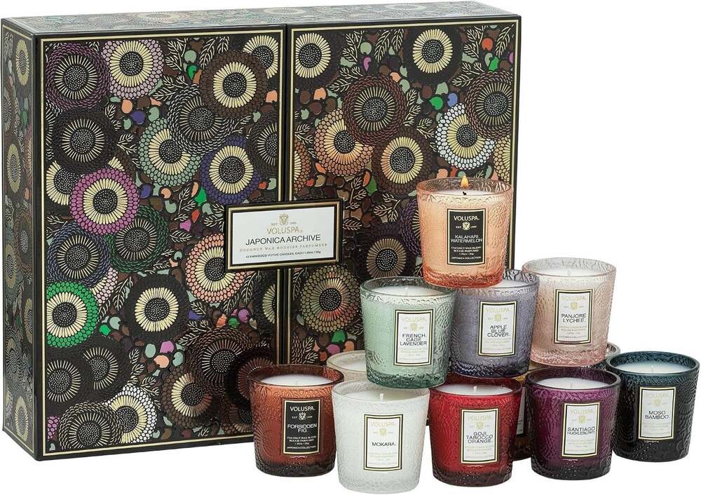 Voluspa Japonica Archive 11 Pc Votive Scented Candles Gift Set, 1.25 oz Each